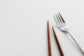 Chopsticks fork Ã¯Â¼Ådifferent culture Royalty Free Stock Photo