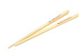 Chopsticks isolated on white Royalty Free Stock Photo