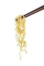 Chopsticks noodles, chopsticks noodles isolated on white background Royalty Free Stock Photo