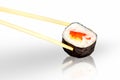Chopsticks Sushi Royalty Free Stock Photo
