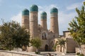 Side view of Chor Minor - an historic mosque in Bukhara