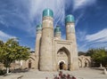 Chor-Minor madrasah in Bukhara on a Sunny day