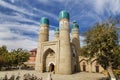 Chor-Minor madrasah in Bukhara on a Sunny day,