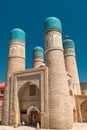 Chor Minor or Madrasah of Khalif Niyaz-kul in Bukhara, Uzbekistan Royalty Free Stock Photo