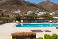 Pool in the courtyard at Villa Maria, Chora, Ios, Greece