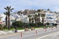 Chora old town and ancient castle, Naxos, Greece Royalty Free Stock Photo