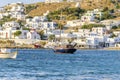 Chora port, Mykonos, Greece Royalty Free Stock Photo