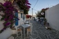 Chora square at Folegandros island