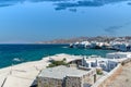 Chora village  Little Venice  - Mykonos Cyclades island - Aegean sea - Greece Royalty Free Stock Photo