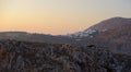 Chora village at sunset