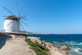 Chora village Windmill - Mykonos Cyclades island - Aegean sea - Greece