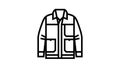 chore outerwear male line icon animation