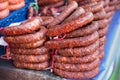 Chorizo ham cellar Royalty Free Stock Photo