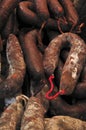 Chorizos and Salchichones Royalty Free Stock Photo