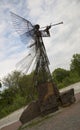 Chornobyl, Ukraine. Monument to the Angel-Trumpeter Royalty Free Stock Photo