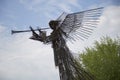 Chornobyl, Ukraine. Monument to the Angel-Trumpeter