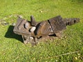 Chorotegans Mayan metate with carved figures Royalty Free Stock Photo