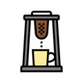 chorreador coffee color icon vector illustration