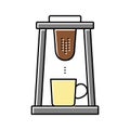 chorreador coffee color icon vector illustration