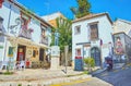 Chorrojumo statue in Peso de la Harina Street of Sacromonte, on Sept 27 in Granada, Spain Royalty Free Stock Photo