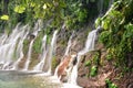 Chorros de la Calera waterfalls in Juayua, Ruta de las Flores it Royalty Free Stock Photo