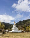 Chorten in Bumthang, Bhutan Royalty Free Stock Photo