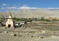 Chorten at the entrance of Tsarang village