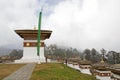 Chortens at the Dochula Pass, Bhutan Royalty Free Stock Photo