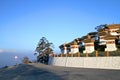 The 108 chortens stupas at Dochula Pass on the road from Thimphu to Punaka, Bhuta Royalty Free Stock Photo