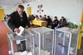 Voting in the polling station in Ukraine