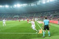 Poland vs Portugal 2:3 . Piotr Zielinski kick ball from the corner