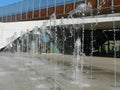 CHORZOW , SILESIA , POLAND -FOUNTAIN ON THE MARKET Royalty Free Stock Photo