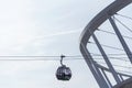 Chorzow, Silesia, Poland - November 6th 2022: City cable car \