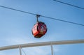 Chorzow, Silesia, Poland - November 6th 2022: City cable car \