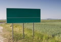 Chose your way billboard in field near road Royalty Free Stock Photo