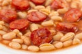 Chourico with white beans Royalty Free Stock Photo