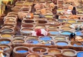 Chouwara traditional tannery in Fez, Morocco Royalty Free Stock Photo