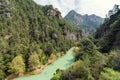 Chouwen lake, Jabal Moussa mountain scenery, Lebanon Royalty Free Stock Photo