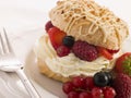 Choux Bun filled with Mixed Berries cream