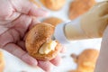 Choux cream Royalty Free Stock Photo