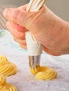 Choux pastry dough Royalty Free Stock Photo