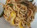 chow mien spicy noodles with healthy stir fried pepper beans carrots