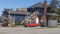 Chowder House in Maine, Wall of Buoys Royalty Free Stock Photo