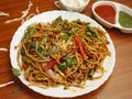 Chowmein with dips