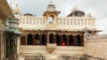 Chowmukha pavilion of City palace in Udaipur. Rajasthan Royalty Free Stock Photo