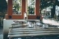 chozuya or temizuya, water basin is the pavilion for purification where worshipper cleanse body and spirit.