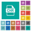 CHR file format square flat multi colored icons