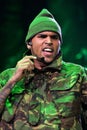 Chris Brown performs in concert