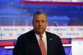Chris Christie The former Governor of New Jersey participated in the 2024 Republican Presidential Debate. Royalty Free Stock Photo