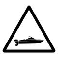 Chris-Craft Symbol Sign,Vector Illustration, Isolate On White Background Label. EPS10 Royalty Free Stock Photo